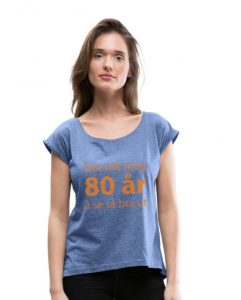 T-skjorte for 80-åring (kvinne)-image