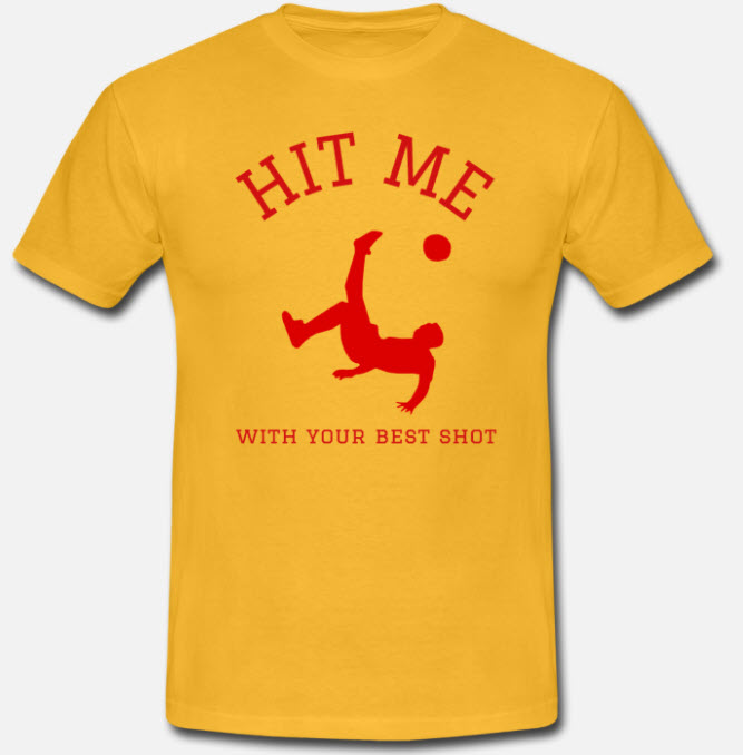 T-skjorte - Hit me with your best shot - Mann-image